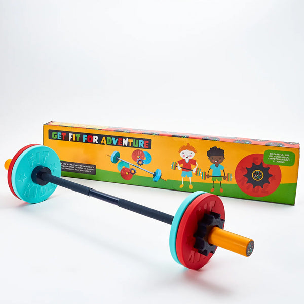 Fit Kidz Barbell & Bumper Plate Set
