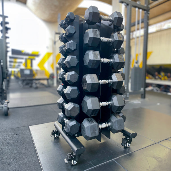 Suporte Vertical para Dumbbells (Rack Torre – 28 DB)