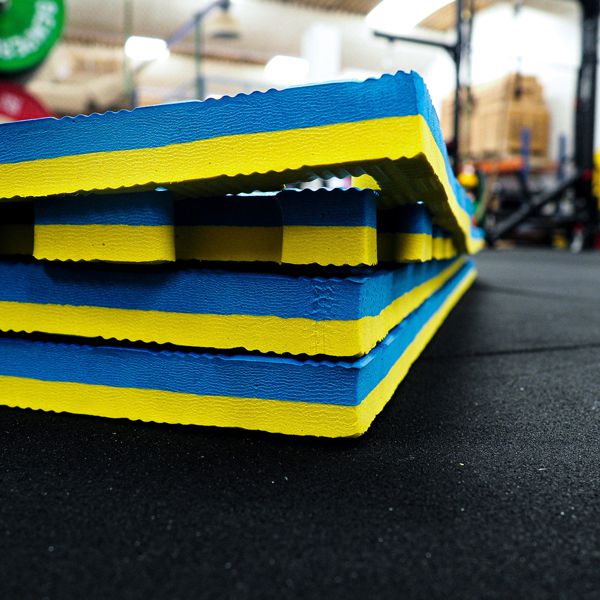 Tapete Tatami | Amarelo e Azul