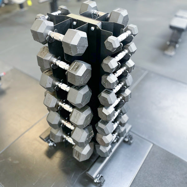 Suporte Vertical para Dumbbells (Rack Torre – 28 DB)