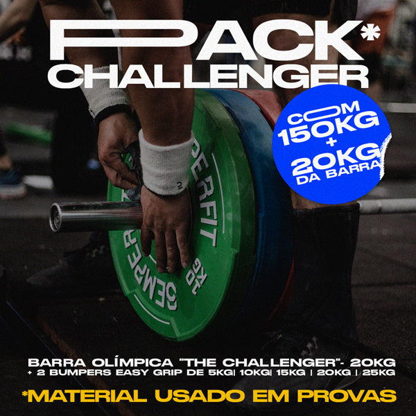 Comprar Pack Challenger com Bumpers easy grip coloridos = 170kg